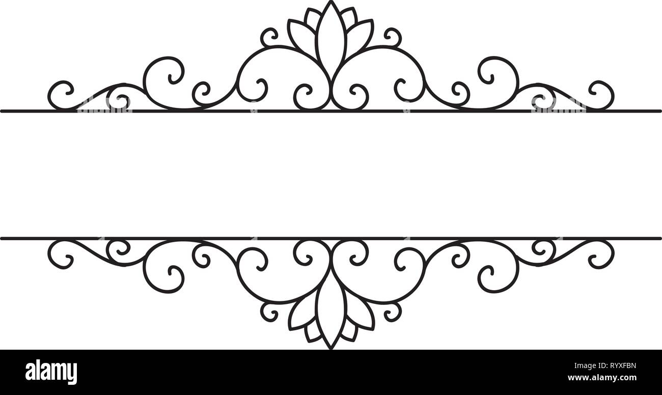 Cadre décoratif élégant Illustration de Vecteur