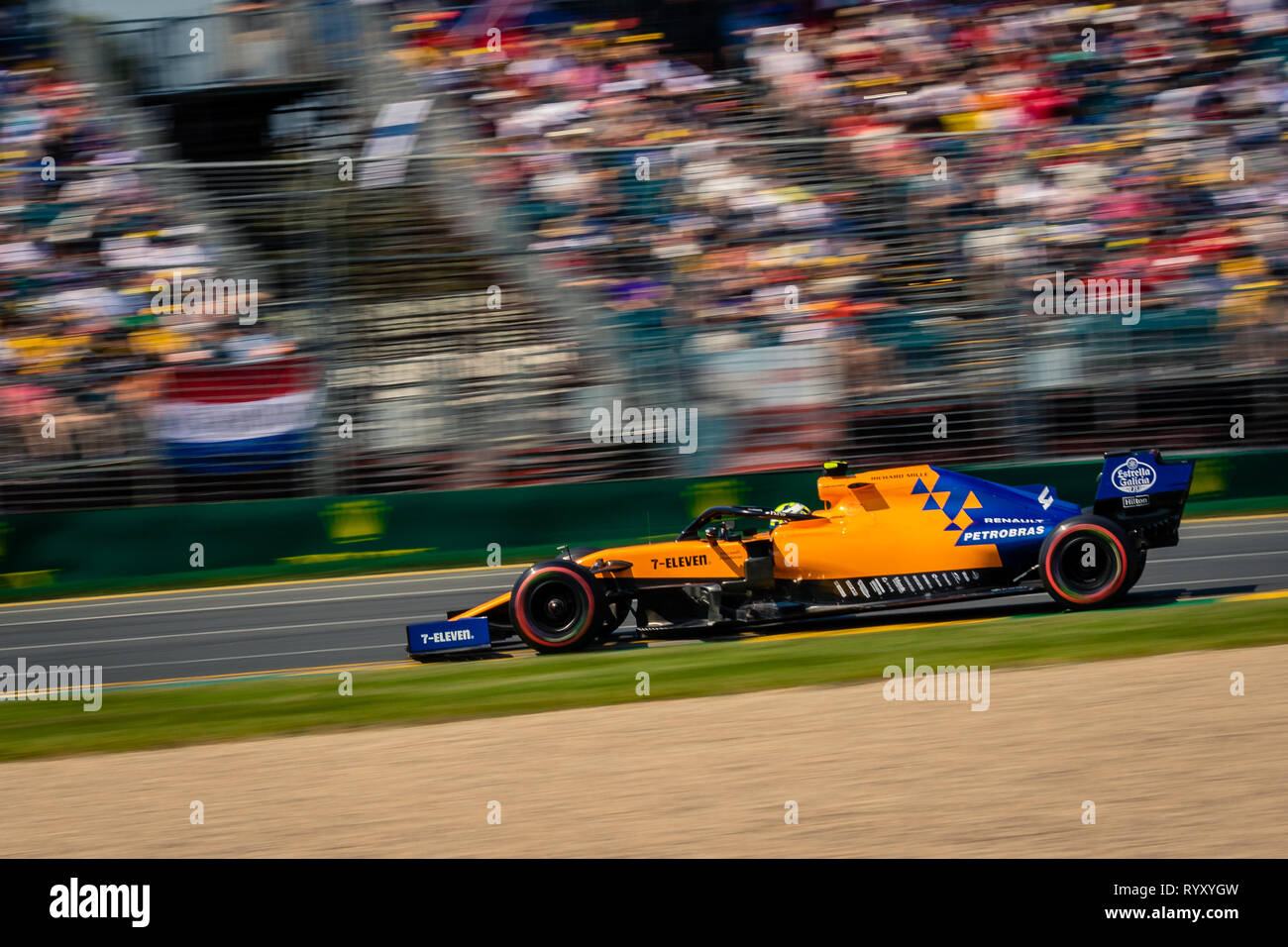 Melbourne, Australie. Mar 16, 2019. MELBOURNE, AUSTRALIE - 16 mars : Lando NORRIS 4 conduire pour MCLAREN F1 TEAM au cours de la Formule 1 Grand Prix d'Australie 2019 Rolex à l'Albert Park Lake, en Australie le 16 mars 2019. Crédit : Dave Hewison Sports/Alamy Live News Banque D'Images