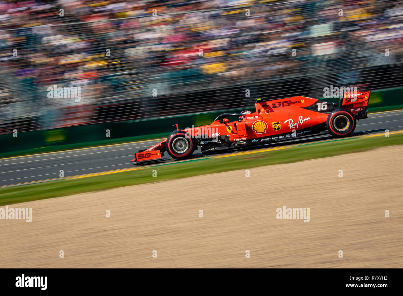 Melbourne, Australie. Mar 16, 2019. MELBOURNE, AUSTRALIE - 16 mars : Charles LECLERC 16 rouler pour la Scuderia Ferrari lors de la Formule 1 Grand Prix d'Australie 2019 Rolex à l'Albert Park Lake, en Australie le 16 mars 2019. Crédit : Dave Hewison Sports/Alamy Live News Banque D'Images