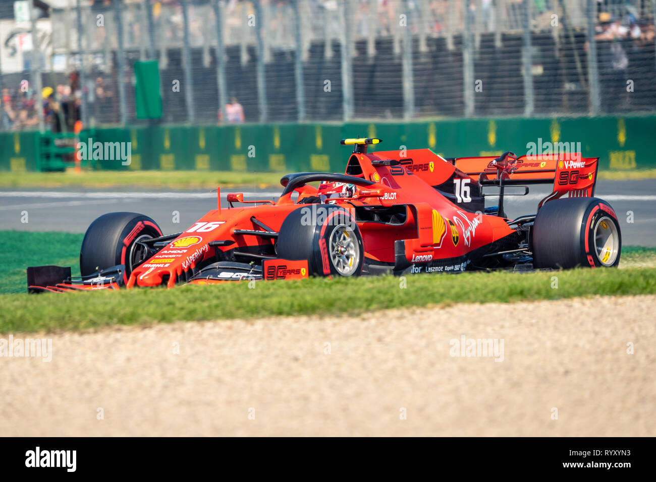 Melbourne, Australie. Mar 16, 2019. MELBOURNE, AUSTRALIE - 16 mars : Charles LECLERC 16 rouler pour la Scuderia Ferrari lors de la Formule 1 Grand Prix d'Australie 2019 Rolex à l'Albert Park Lake, en Australie le 16 mars 2019. Crédit : Dave Hewison Sports/Alamy Live News Banque D'Images