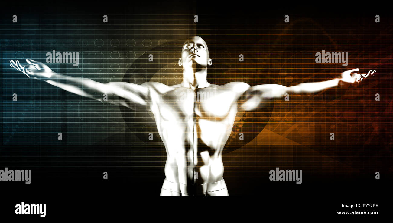 L'avancement de la technologie avec les découvertes et les idées Banque D'Images