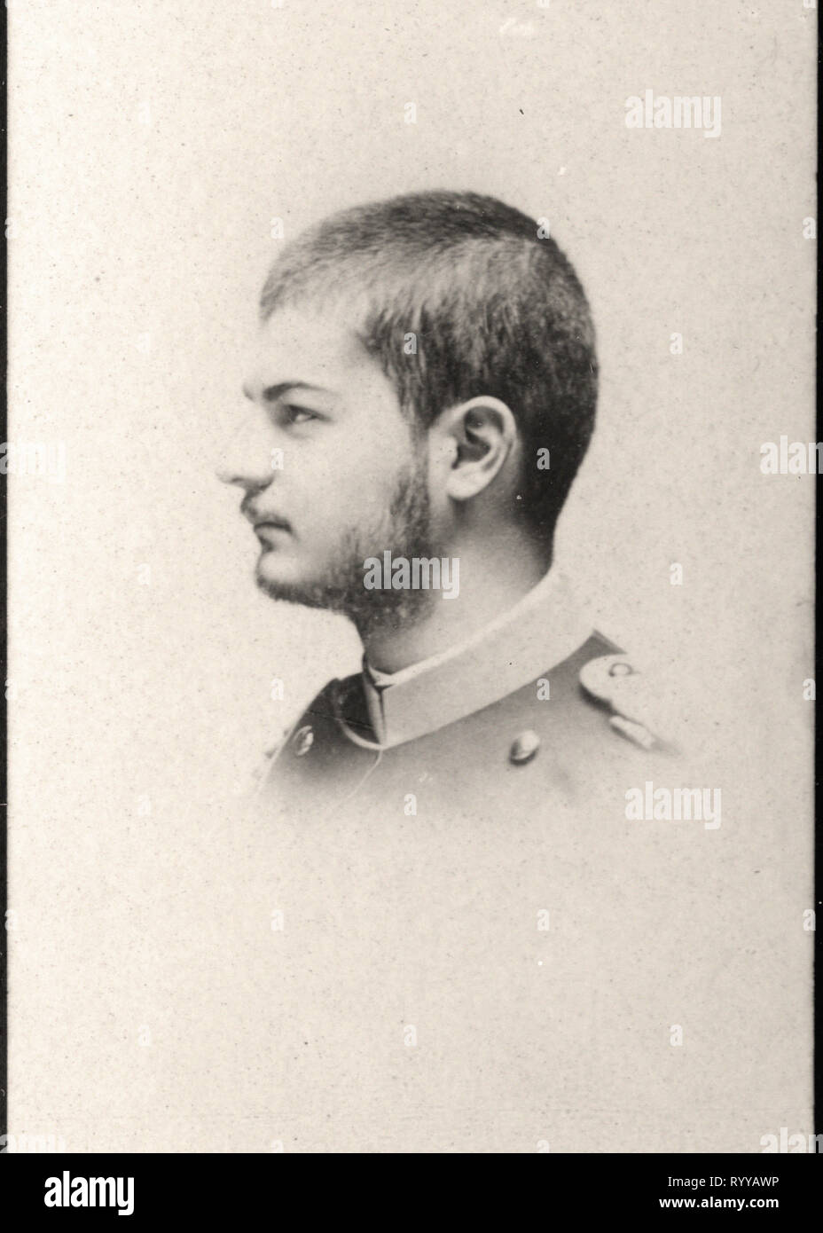 Portrait photographique de Alexandre Ier Roi de Serbie à partir de la Collection Félix Potin, au début du xxe siècle Banque D'Images