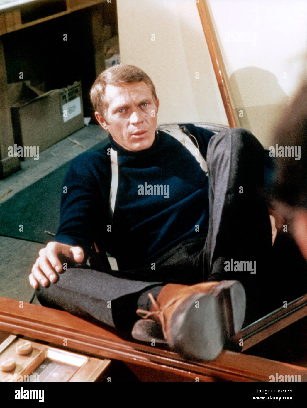 STEVE MCQUEEN, BULLITT, 1968 Banque D'Images