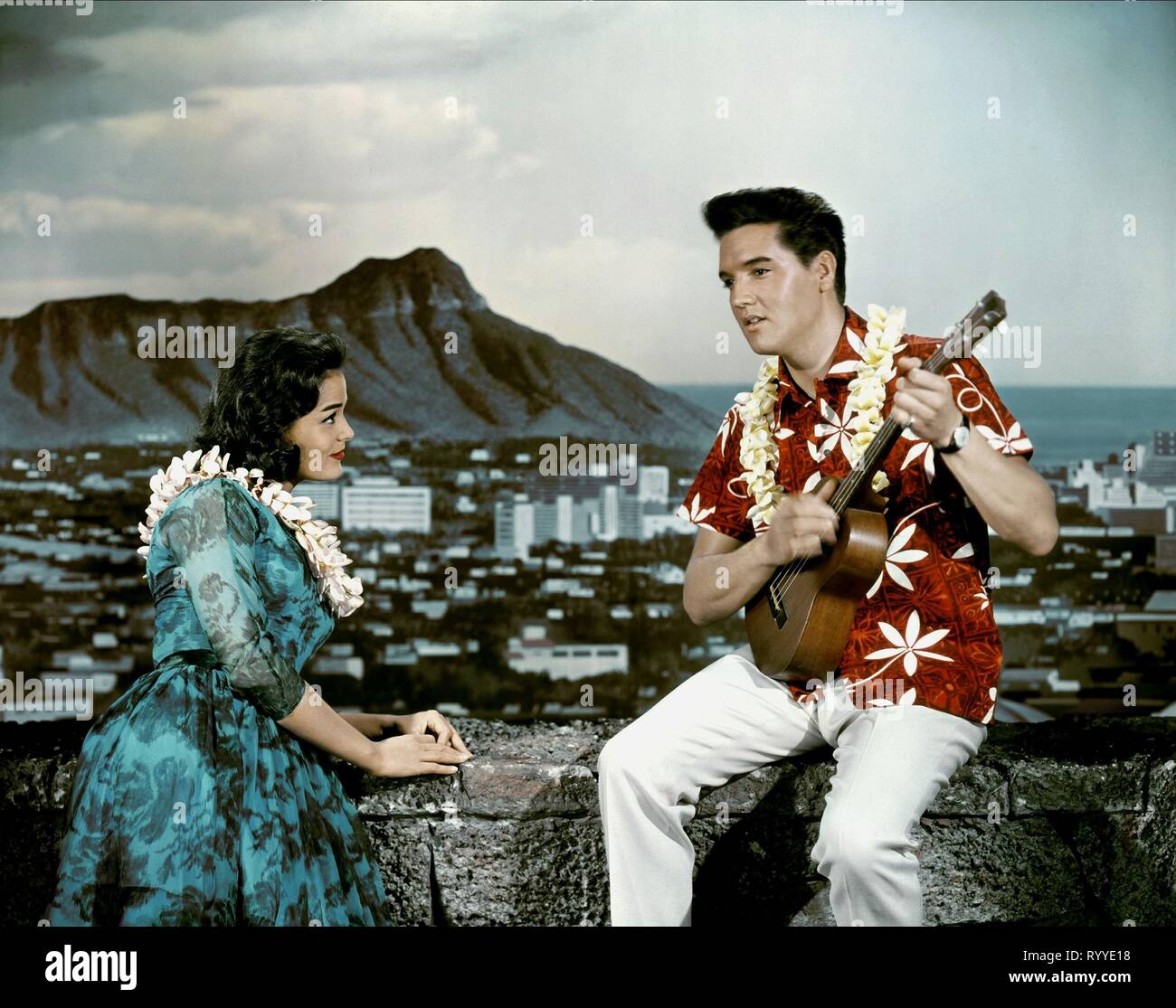 BLACKMAN,PRESLEY, Blue Hawaii, 1961 Banque D'Images