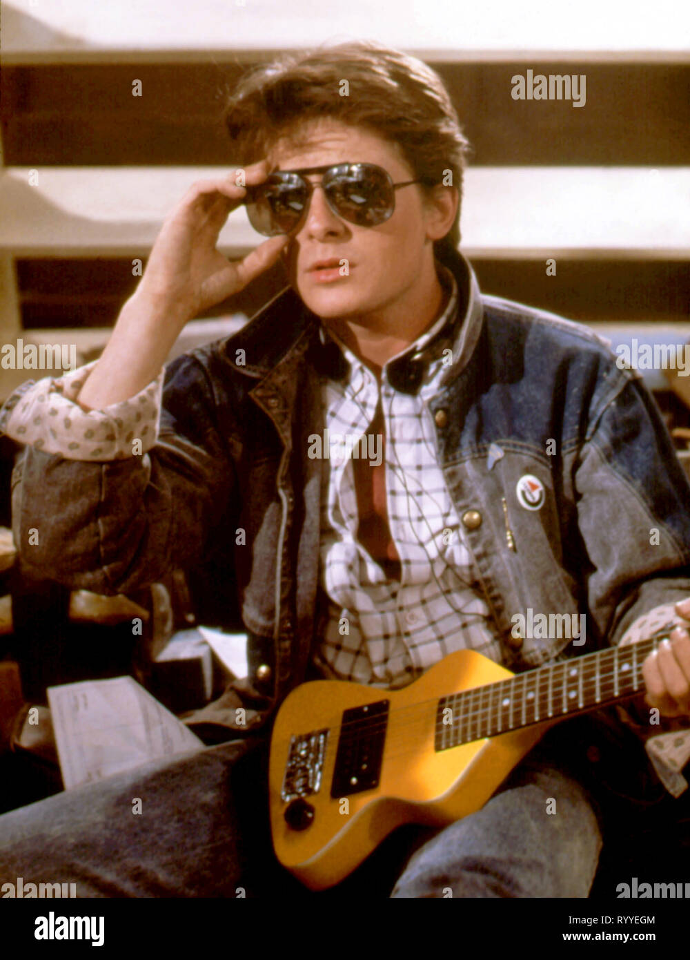MICHAEL J. FOX, RETOUR VERS LE FUTUR, 1985 Banque D'Images