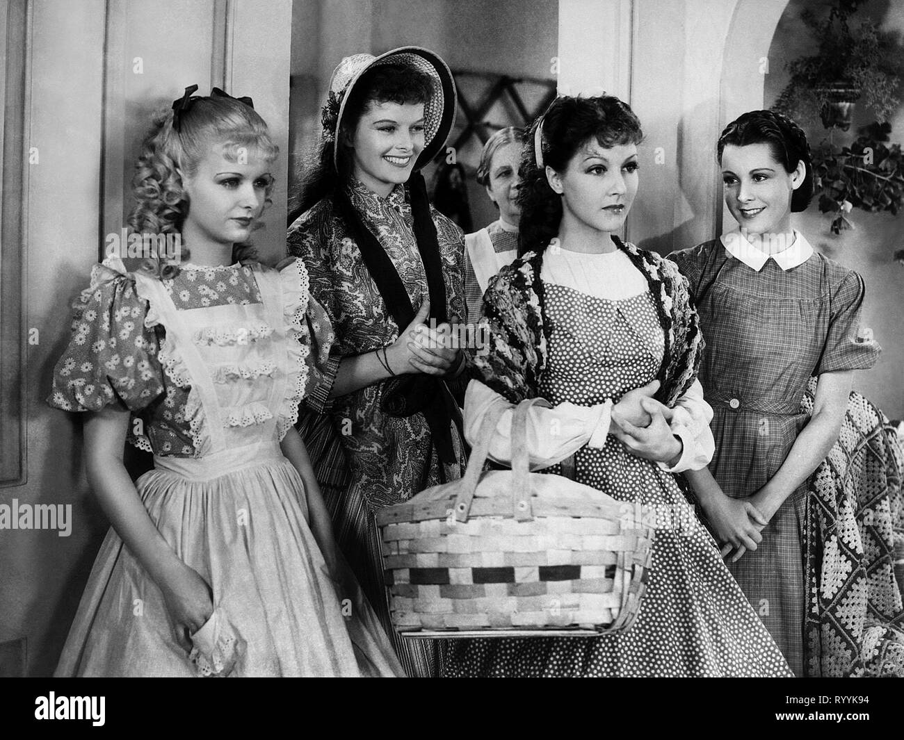 JOAN BENNETT, Katharine Hepburn, JEAN PARKER,FRANCES DEE, peu de femmes, 1933 Banque D'Images