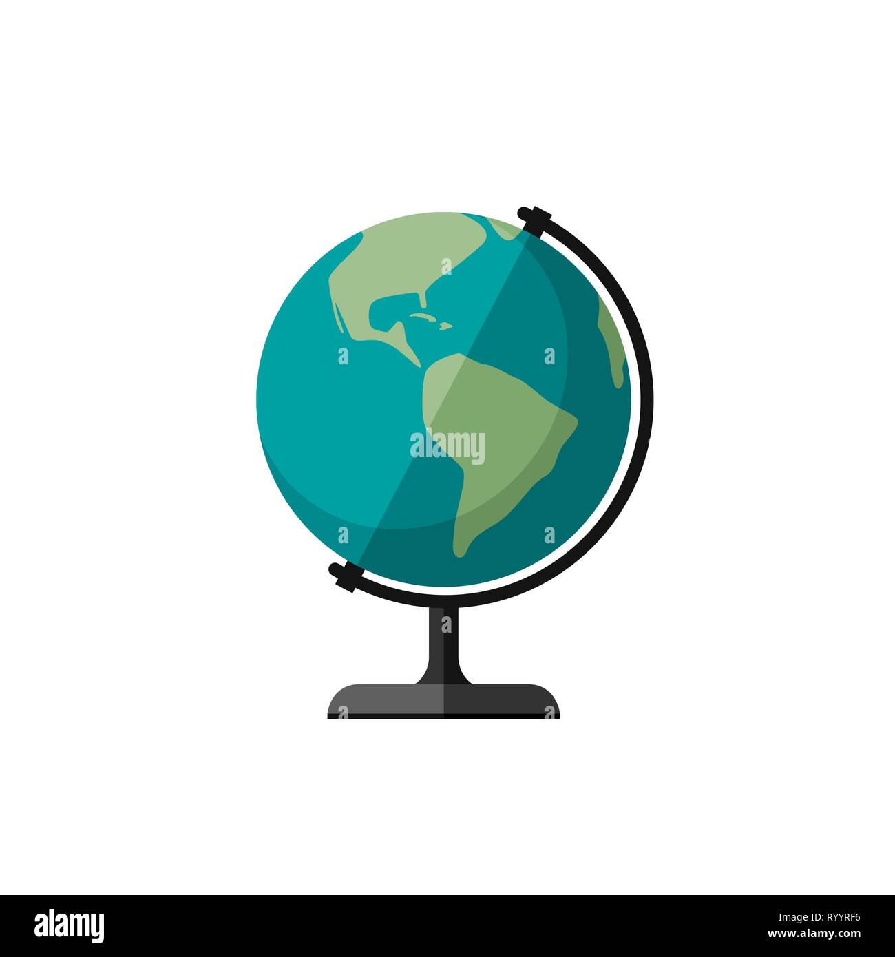 Globe de la planète Terre Illustration de Vecteur