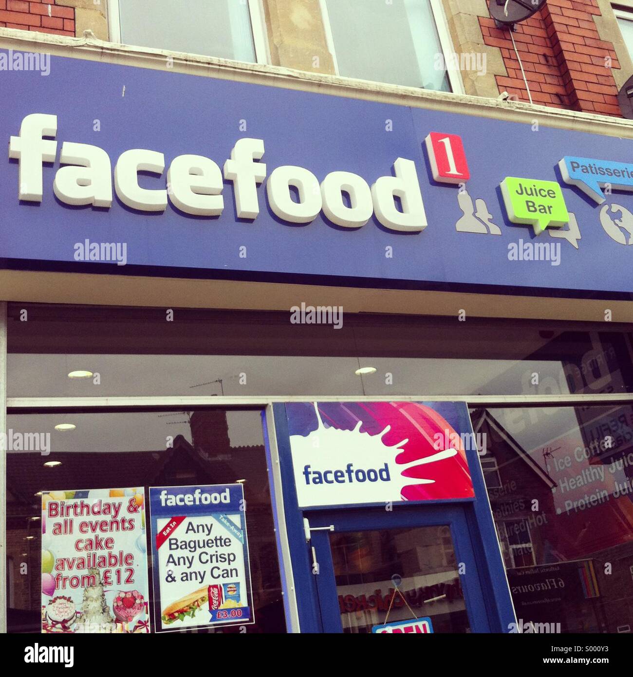 Facefood cafe, Cardiff Banque D'Images