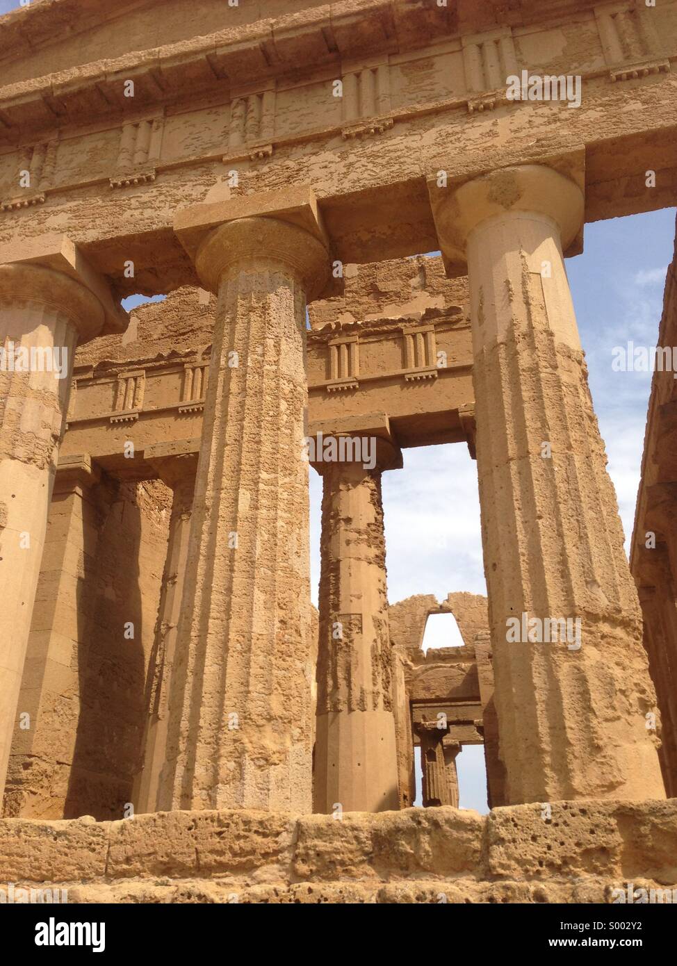 Vallée des Temples, Agrigente, Sicile, Italie Banque D'Images