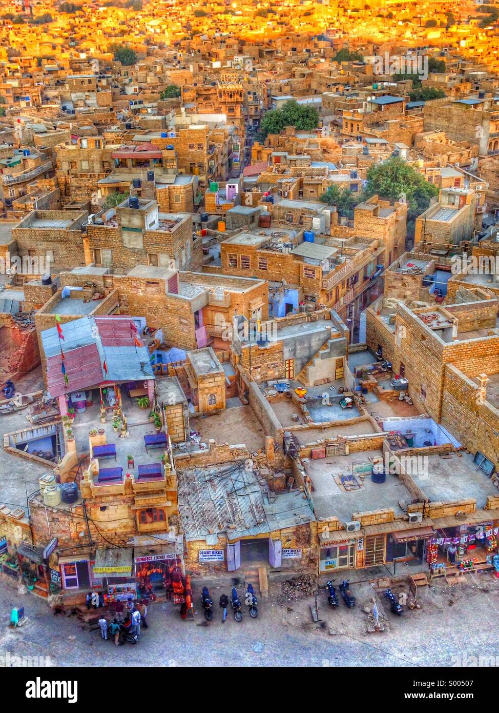 Jaisalmer, la ville dorée. Banque D'Images