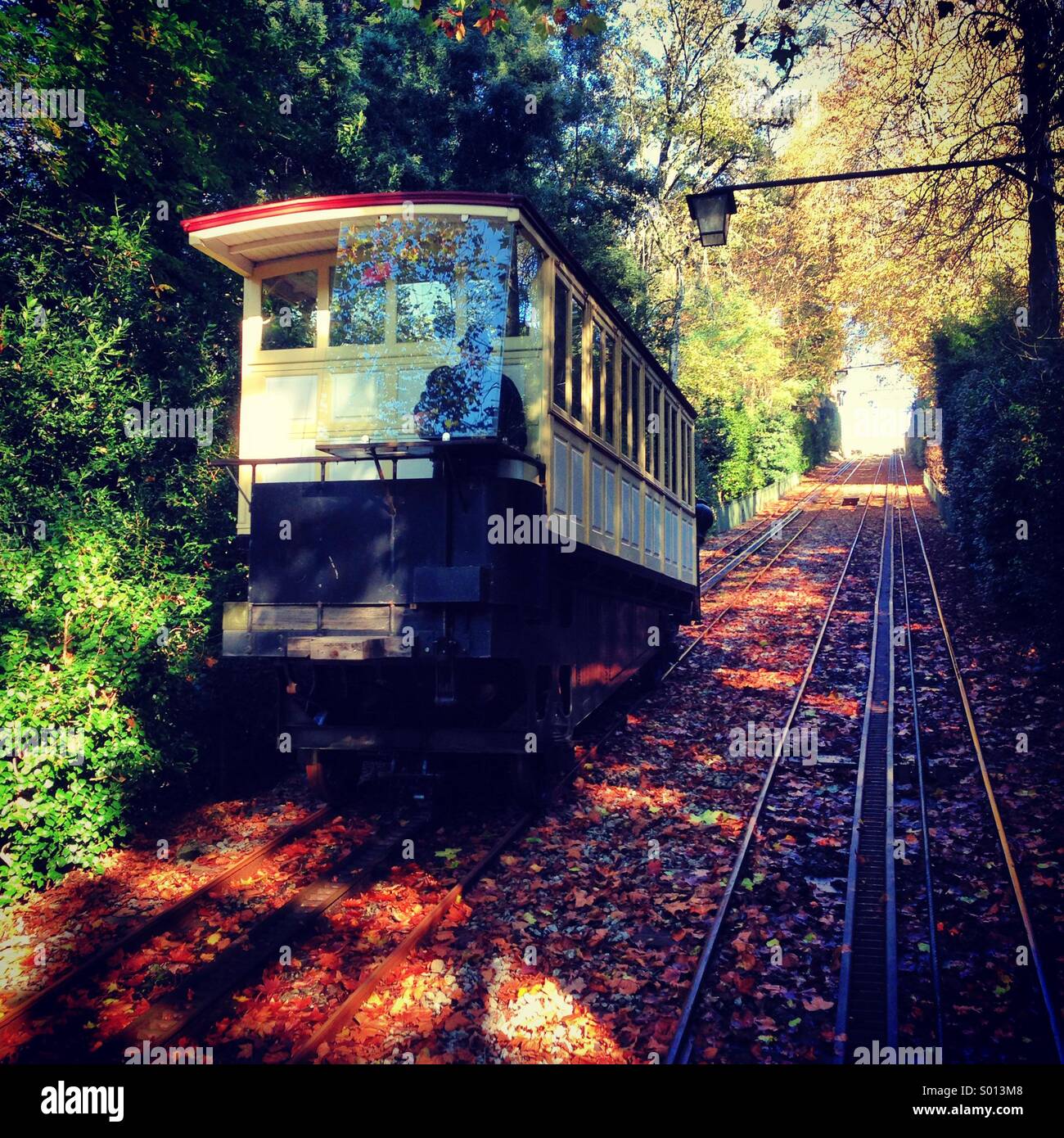 Funiculaire, Bom Jesus, Portugal - Image de stock capturée avec un smartphone