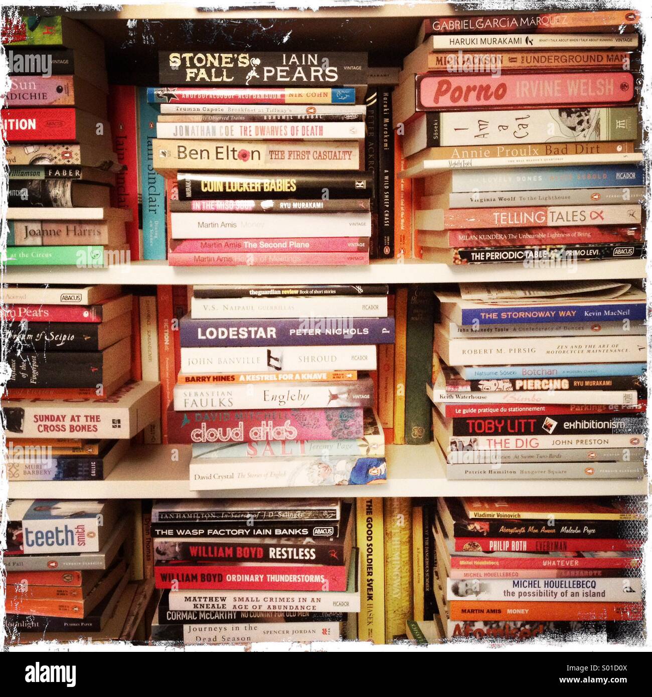 Bibliothèque bien fournie Banque D'Images