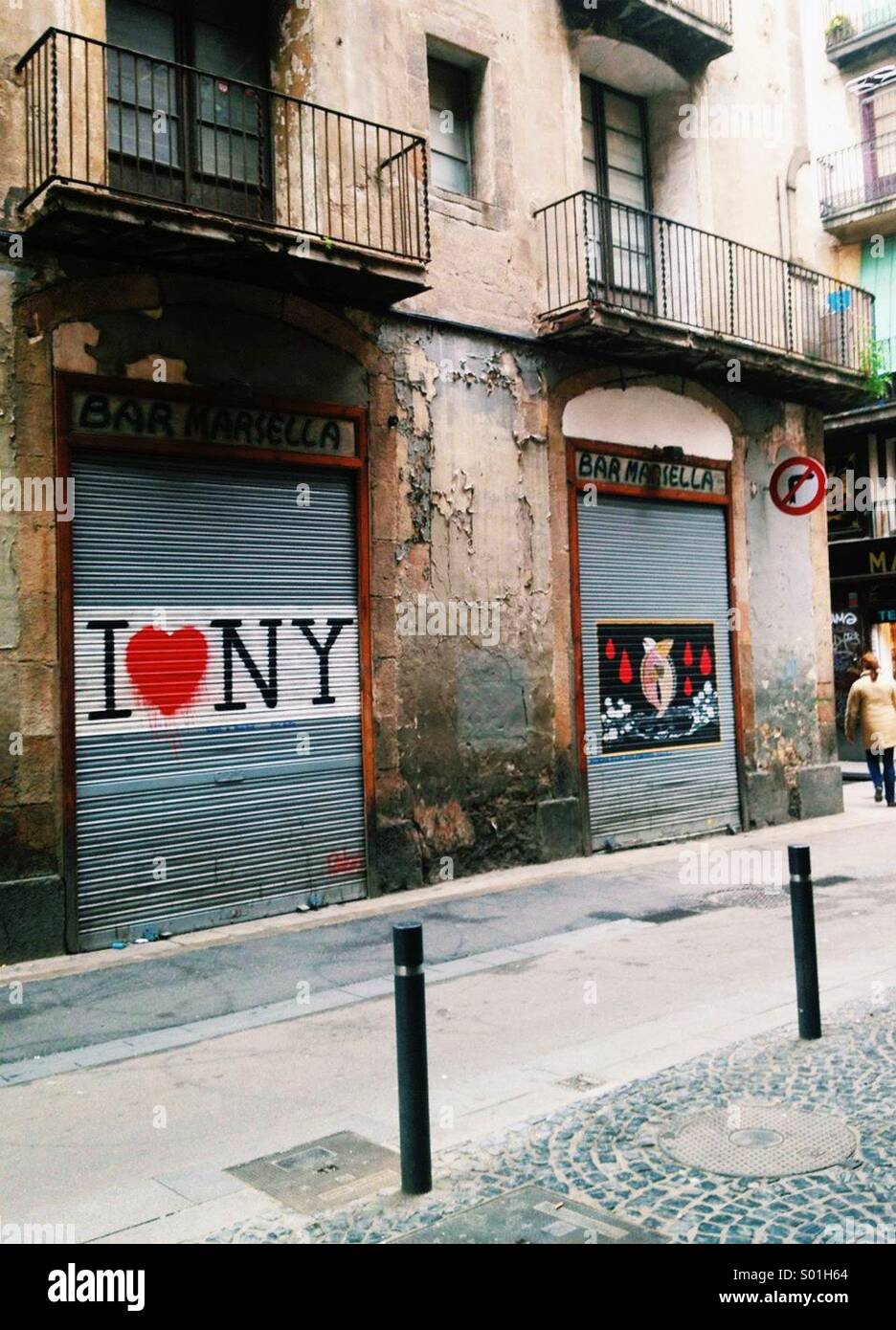 Rue de Barcelone Banque D'Images