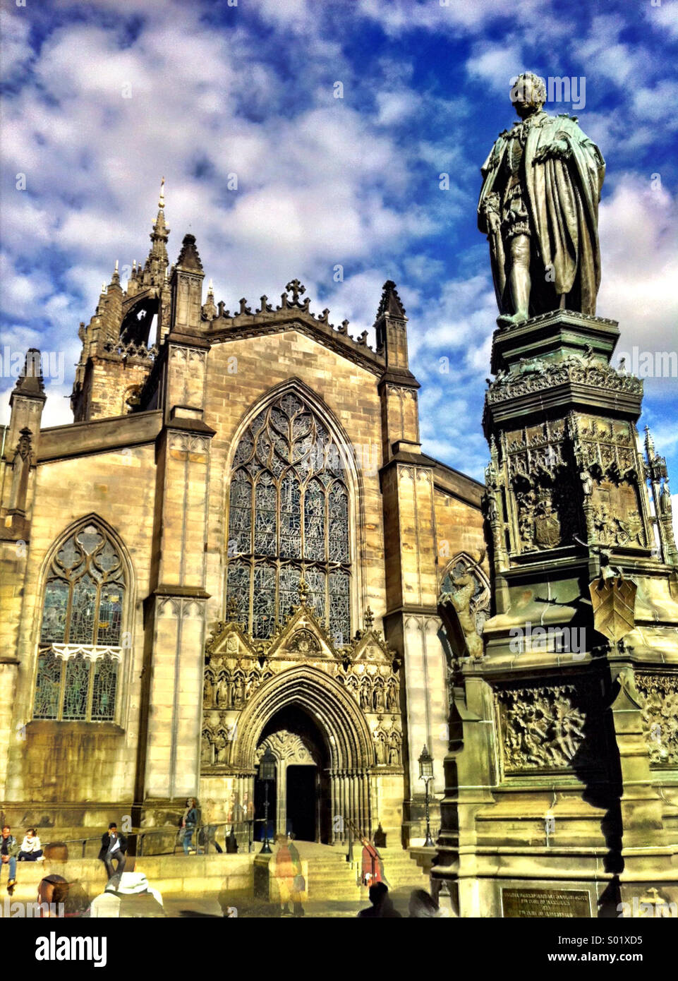 Cathédrale d'Édimbourg - Image de stock capturée avec un smartphone