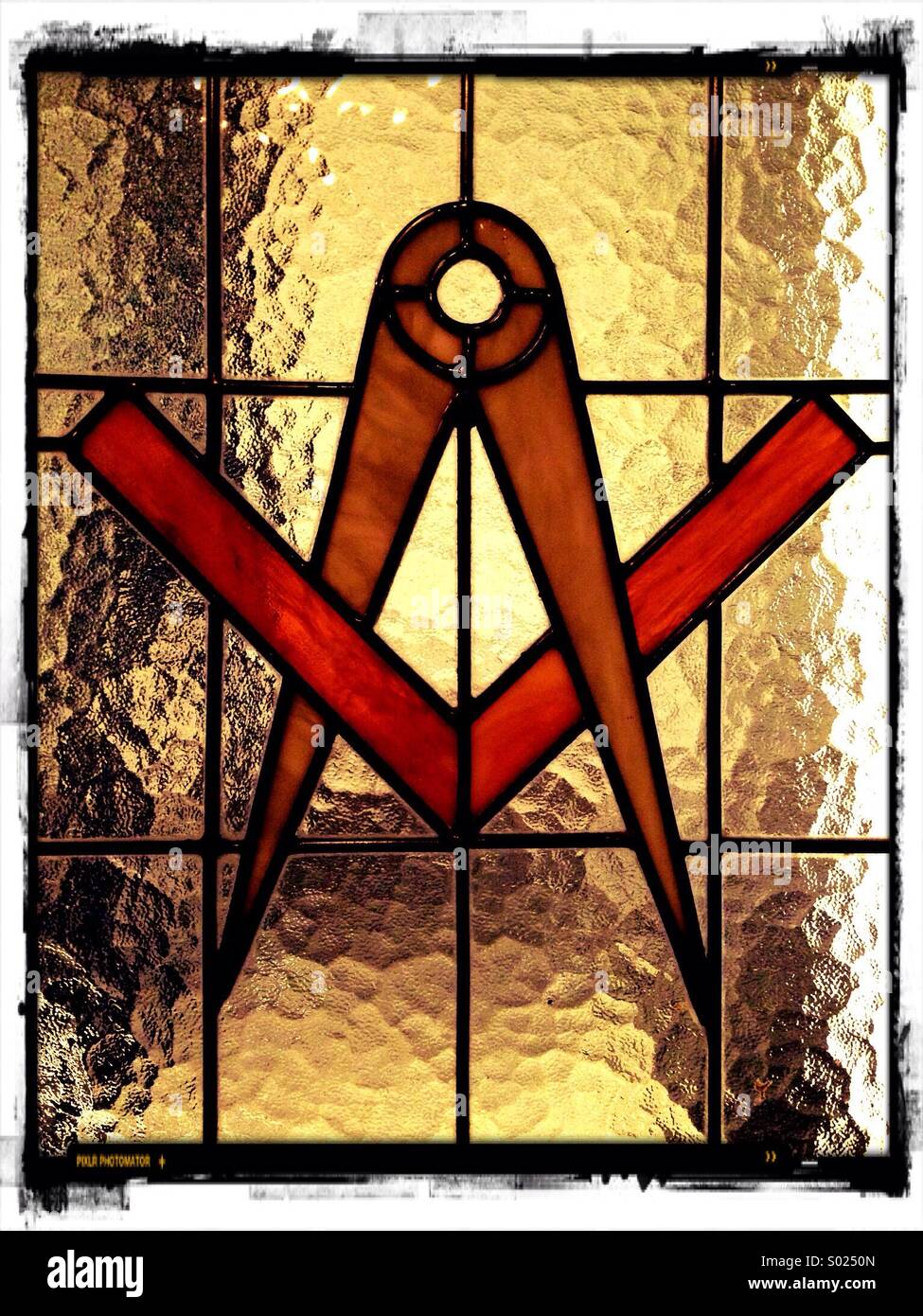 Symbole du franc-maçon Banque D'Images