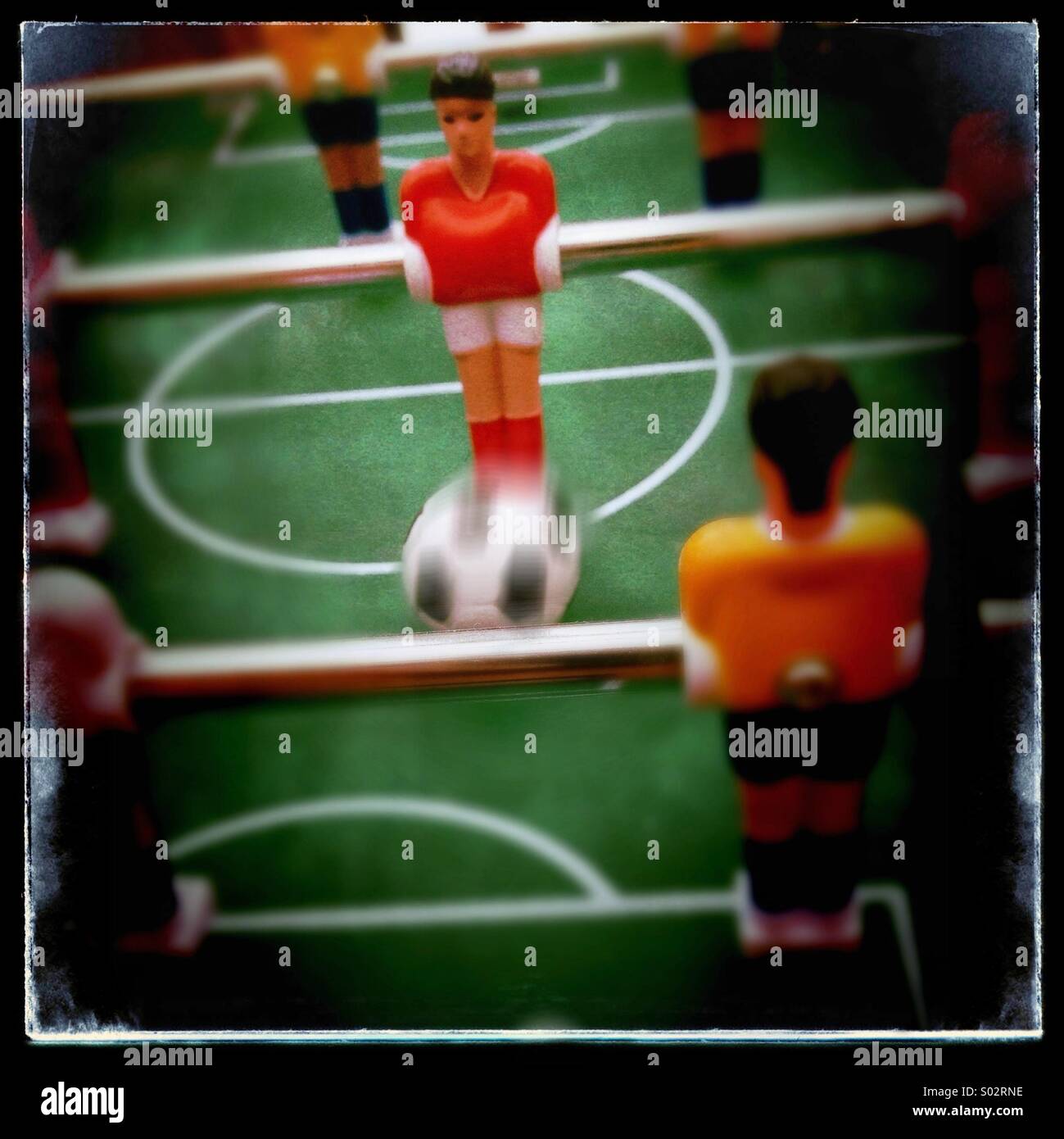 Baby-foot détail Banque D'Images