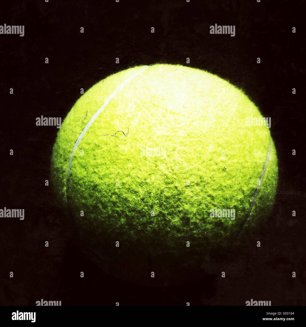 Balle de tennis Grand jaune Banque D'Images