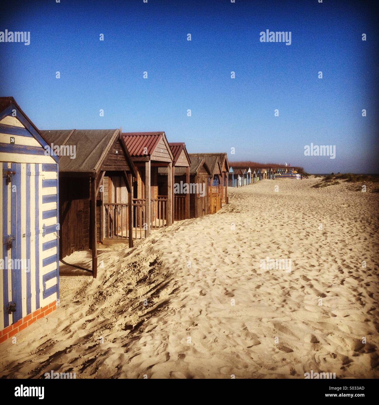 West Wittering beach dans le West Sussex, Royaume-Uni. Banque D'Images