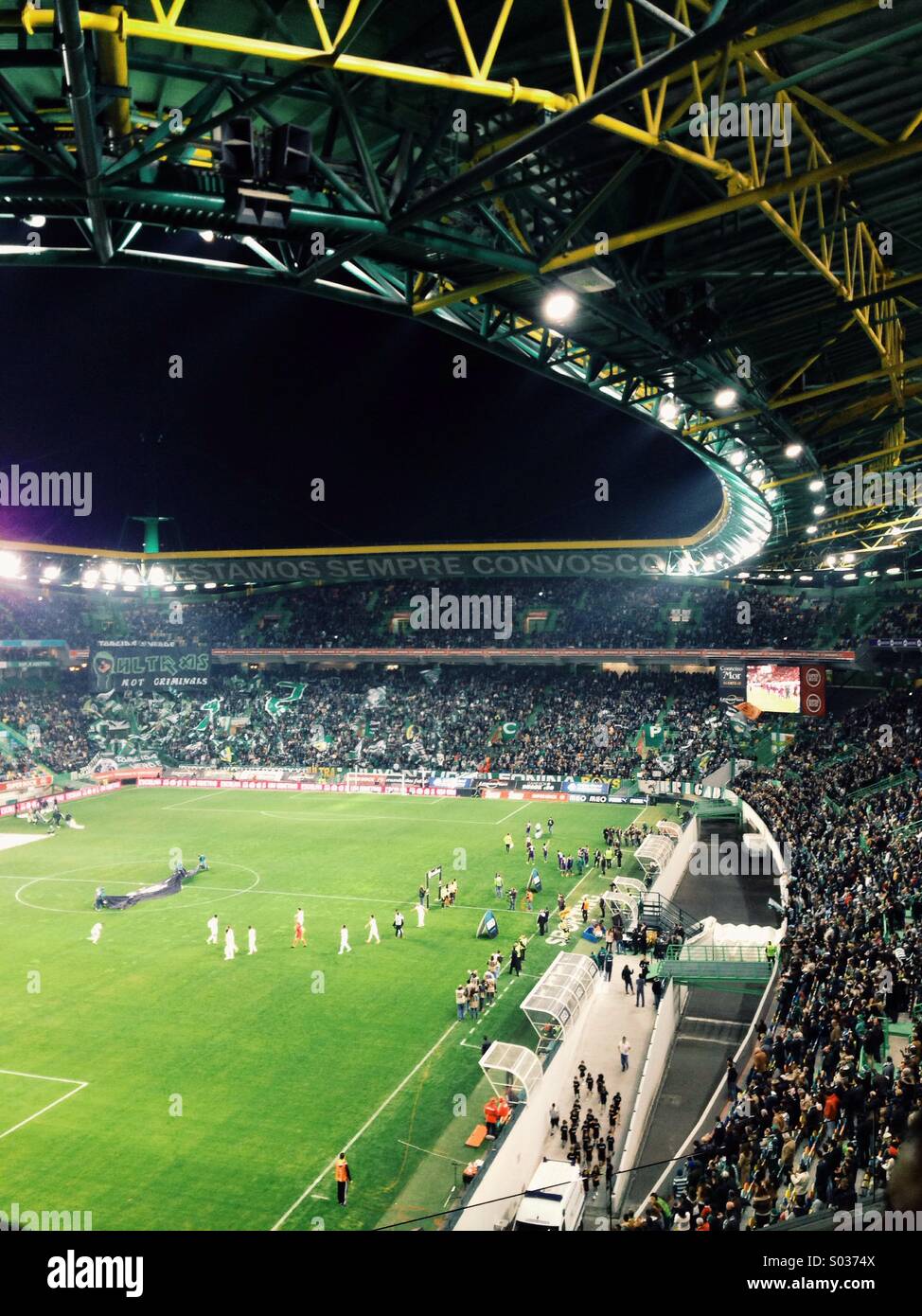 Le Sporting Clube de Portugal, stade José Alvalade XXI, pendant un match pour le championnat de football portugais, événement sportif, à Lisbonne, Portugal Banque D'Images