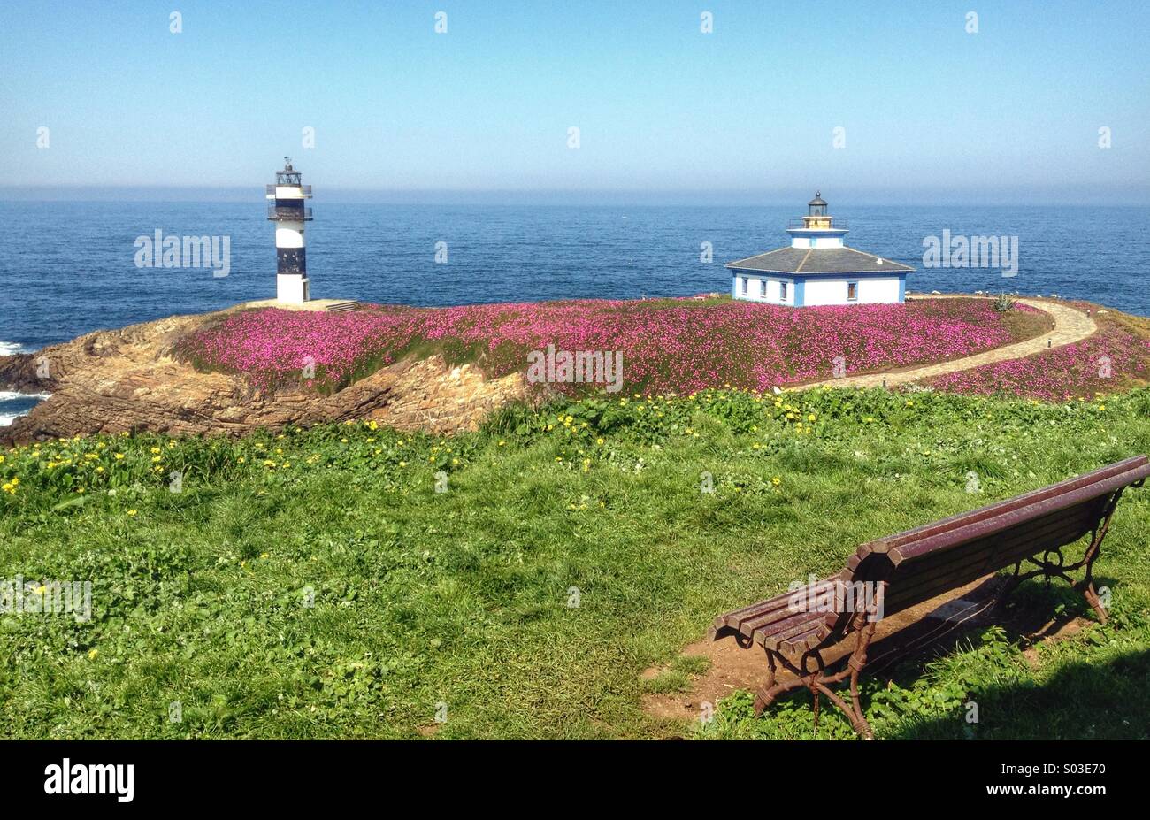 Leuchtturm à Ribadeo, Espagne - Galice - Image de stock capturée avec un smartphone