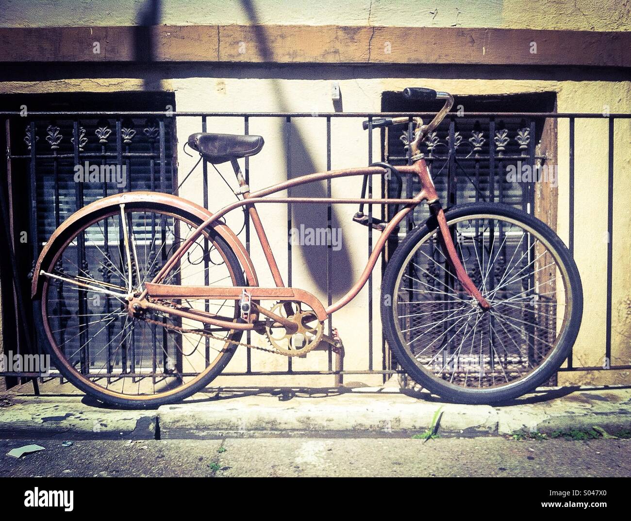 Vieux vélo - Image de stock capturée avec un smartphone