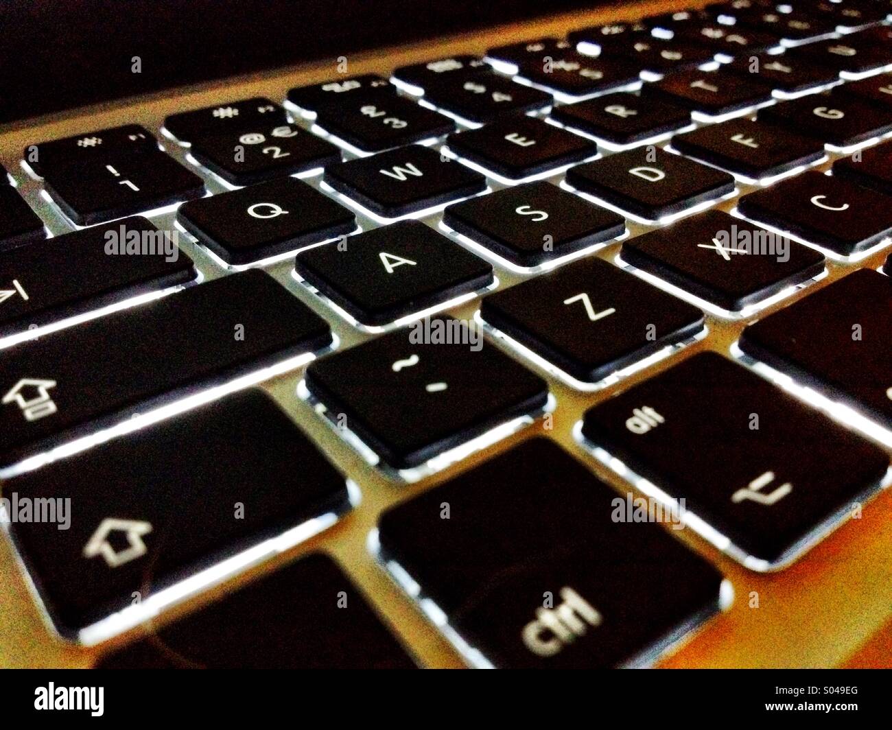 Clavier MacBook Pro Banque D'Images