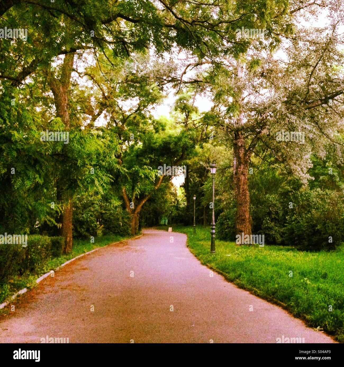 Une promenade dans les jardins de Boris, Sofia, Bulgarie Banque D'Images