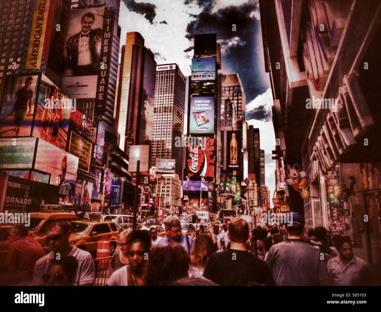 Times Square, New York City - Image de stock capturée avec un smartphone