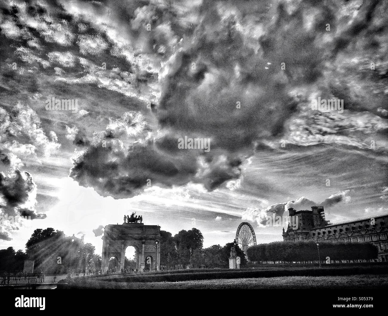 Toits de Paris - Image de stock capturée avec un smartphone