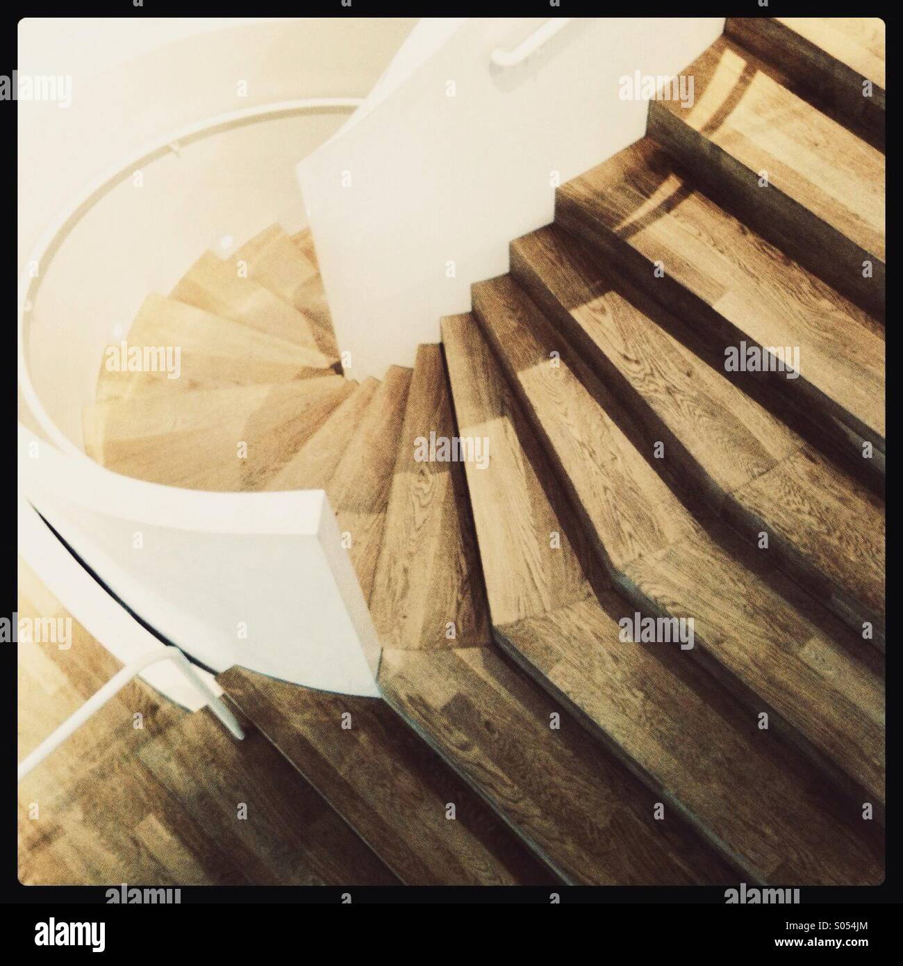 Escalier en bois Banque D'Images