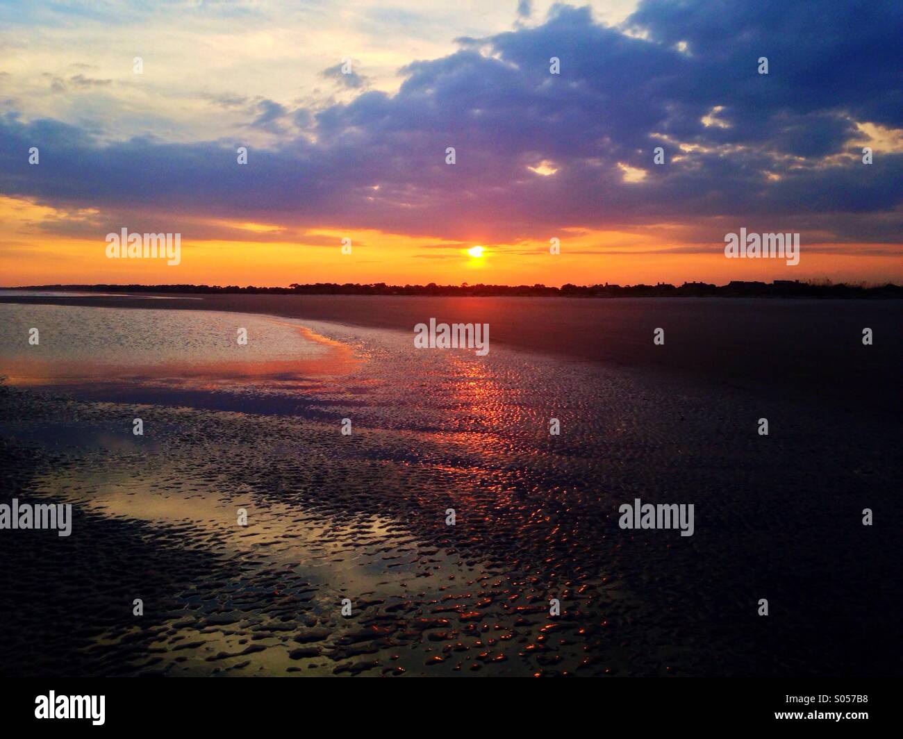 Kiawah Island Sunset Banque D'Images