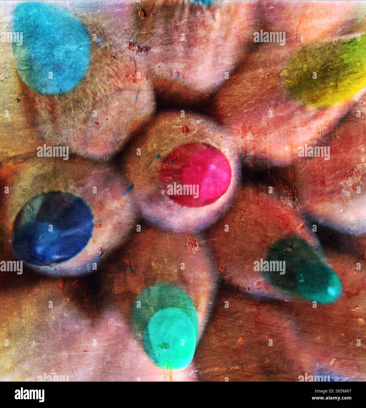 Close up of pencils - Image de stock capturée avec un smartphone