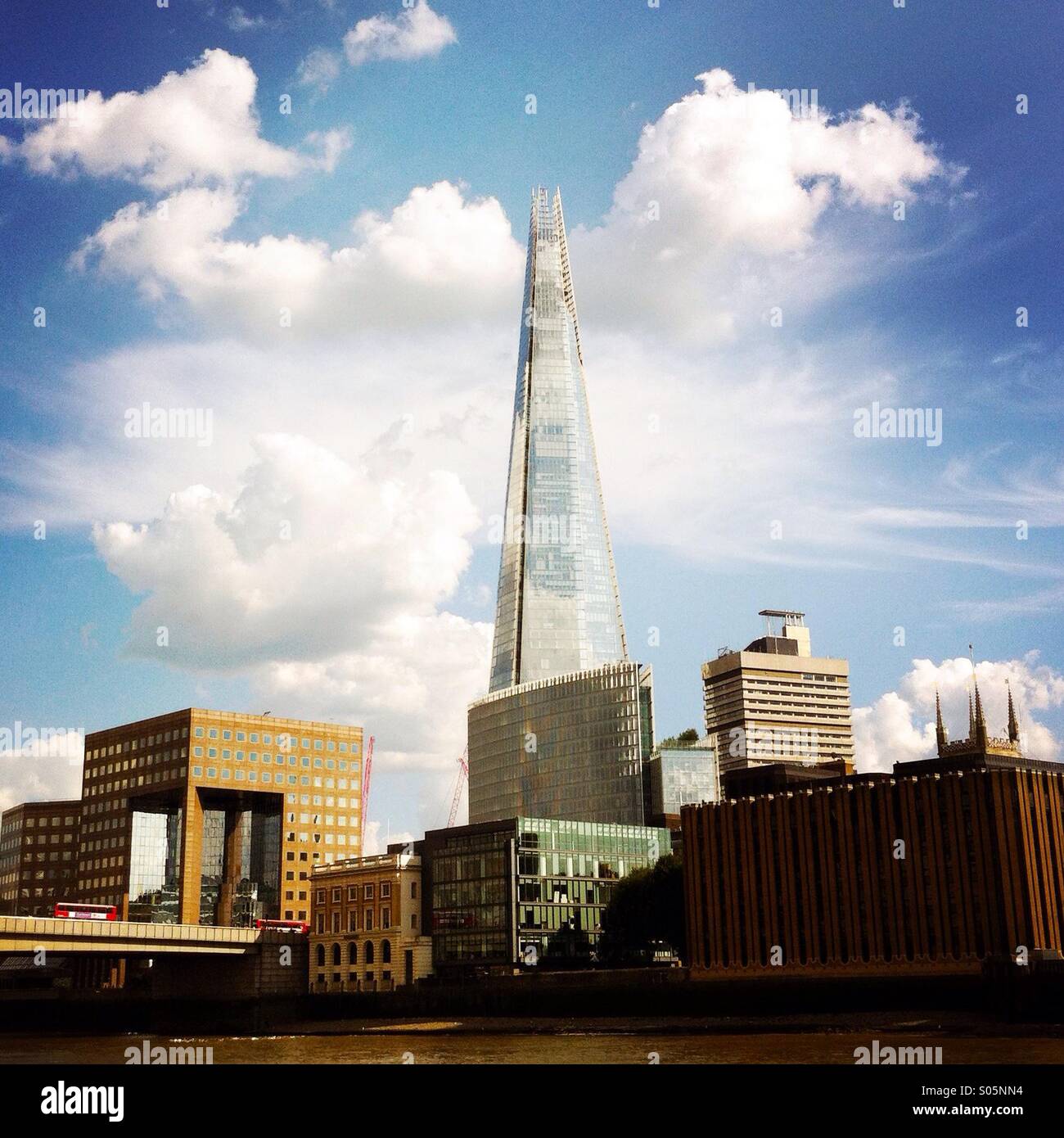 Le shard et autres bâtiments. London England UK. Banque D'Images