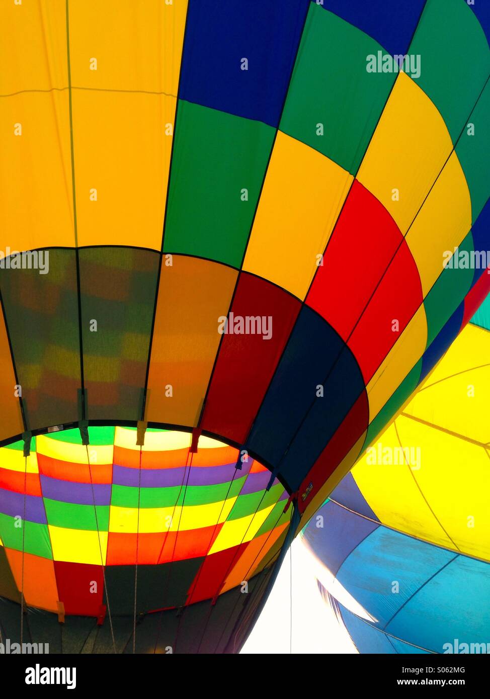 Colorful ballons à air chaud - Image de stock capturée avec un smartphone