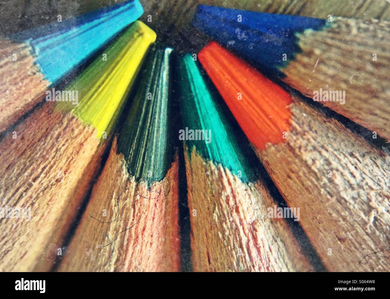 Crayons de couleur - Image de stock capturée avec un smartphone