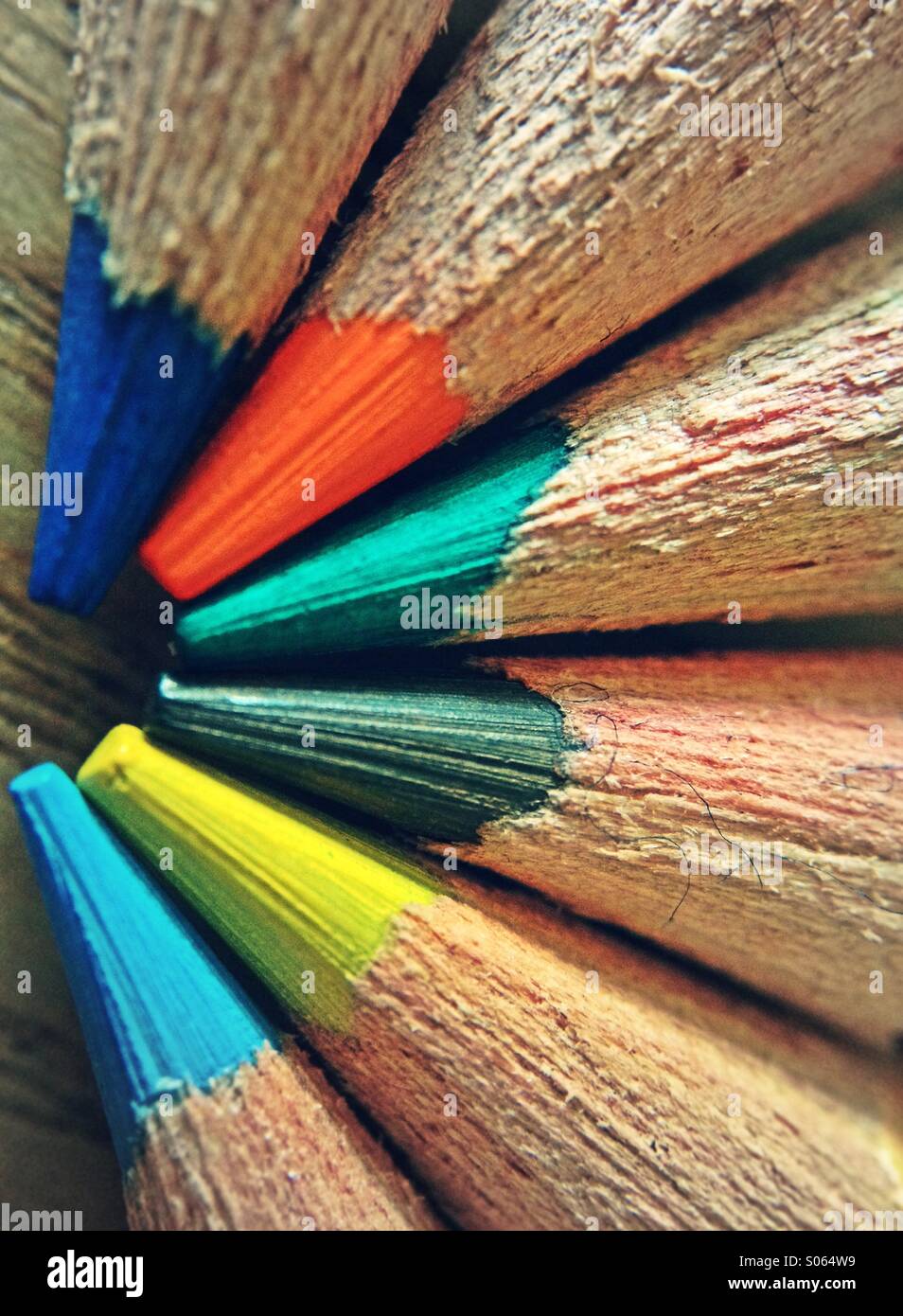 Crayons de couleur - Image de stock capturée avec un smartphone