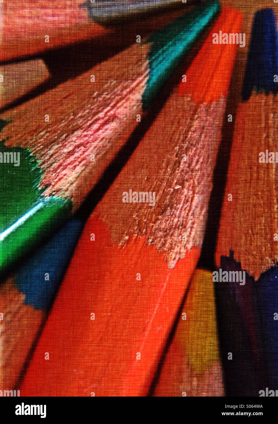 Crayons de couleur - Image de stock capturée avec un smartphone