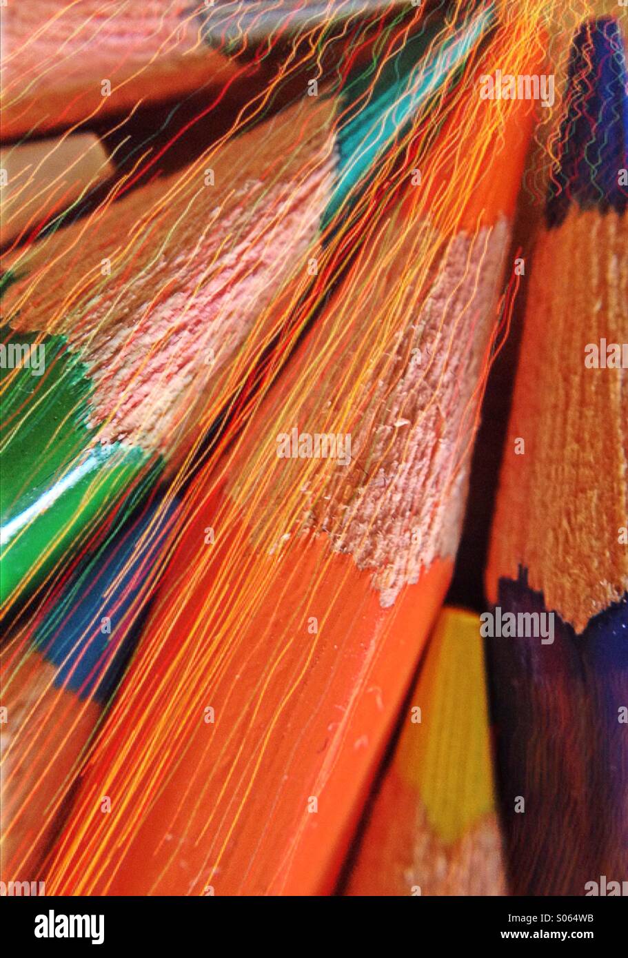 Crayons de couleur - Image de stock capturée avec un smartphone