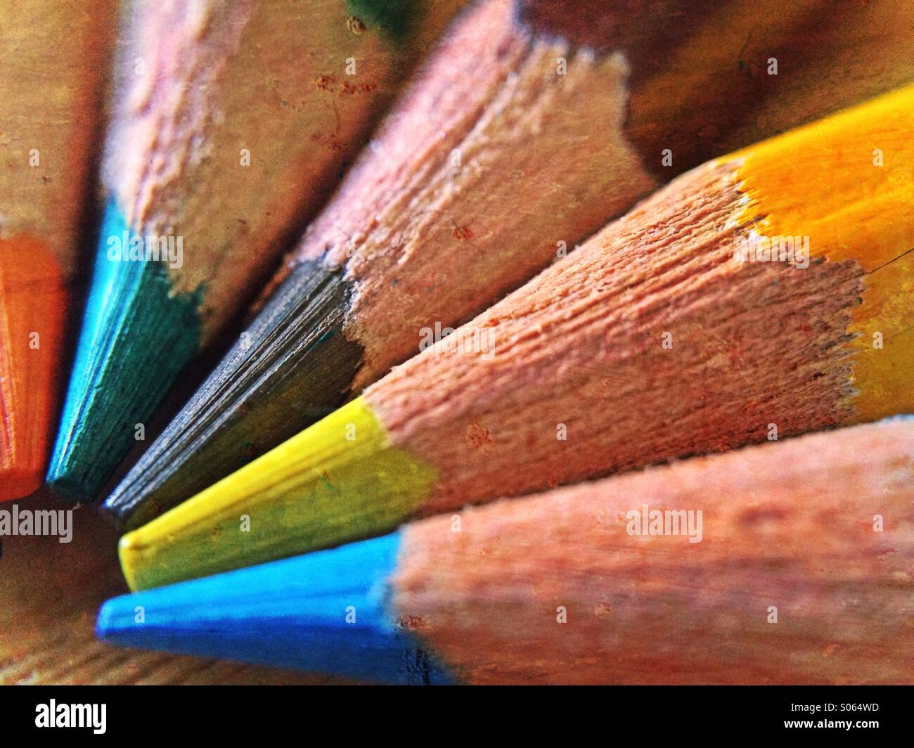 Crayons de couleur - Image de stock capturée avec un smartphone