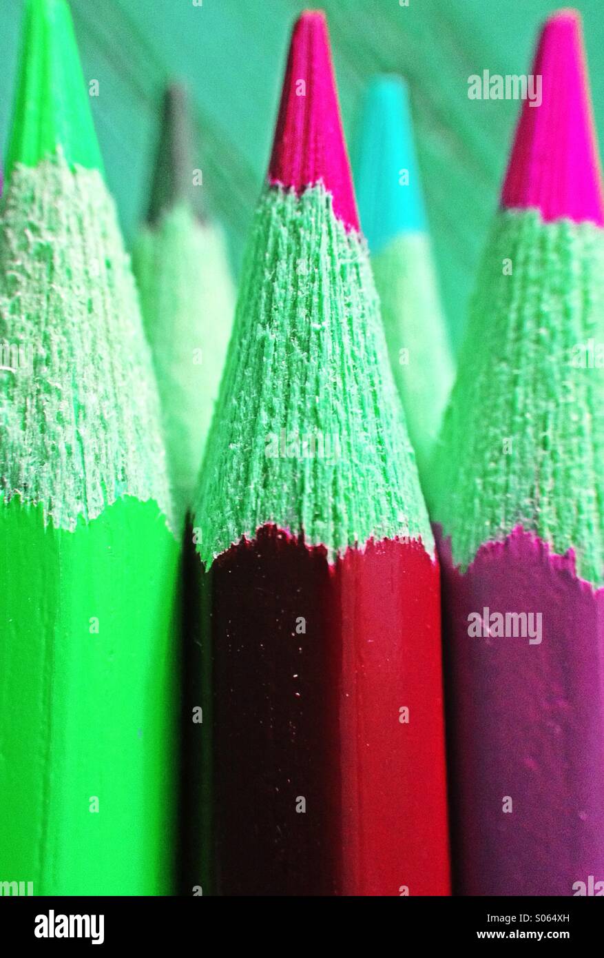 Crayons de couleur - Image de stock capturée avec un smartphone