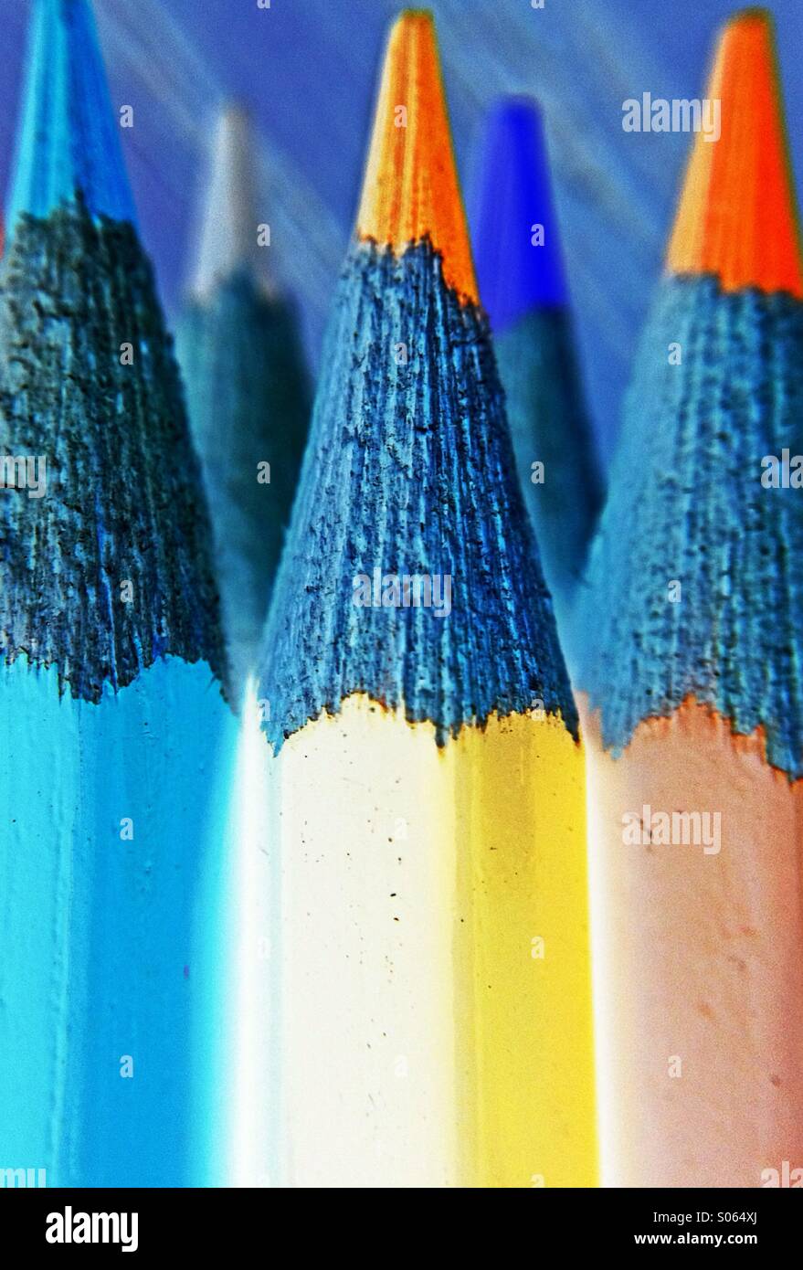 Crayons de couleur - Image de stock capturée avec un smartphone