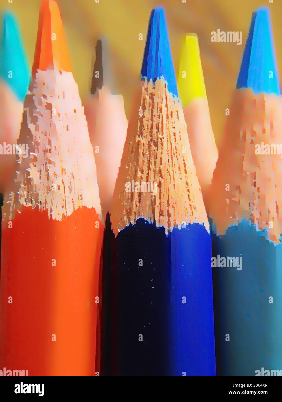 Crayons de couleur - Image de stock capturée avec un smartphone