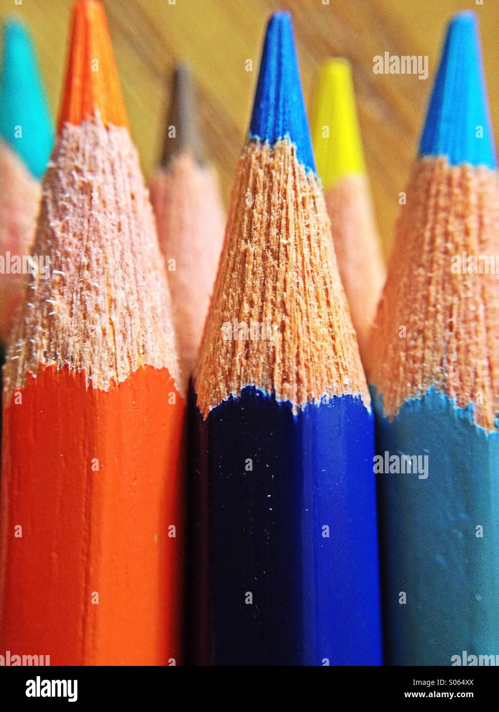 Crayons de couleur - Image de stock capturée avec un smartphone