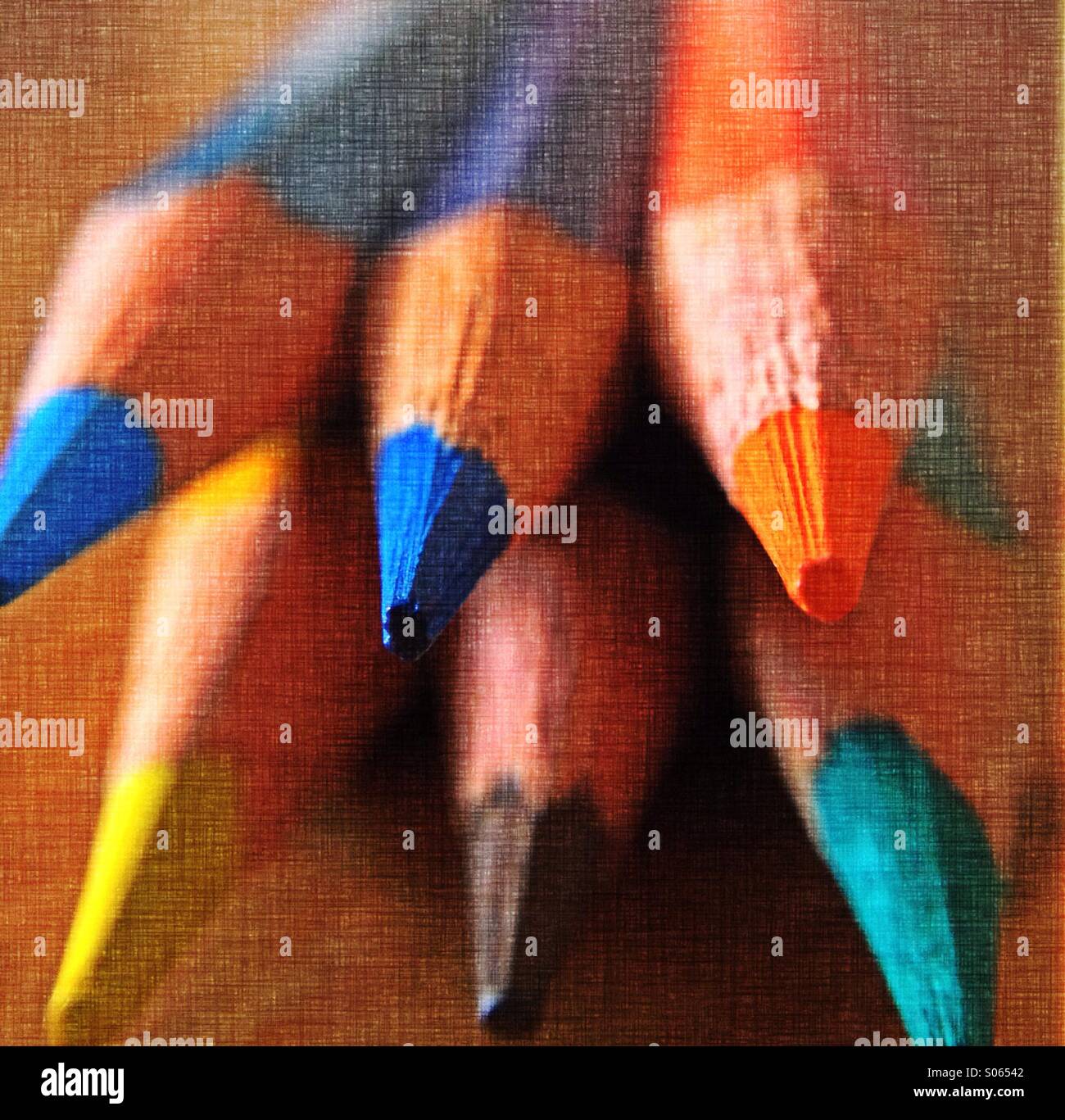 Crayons de couleur - Image de stock capturée avec un smartphone