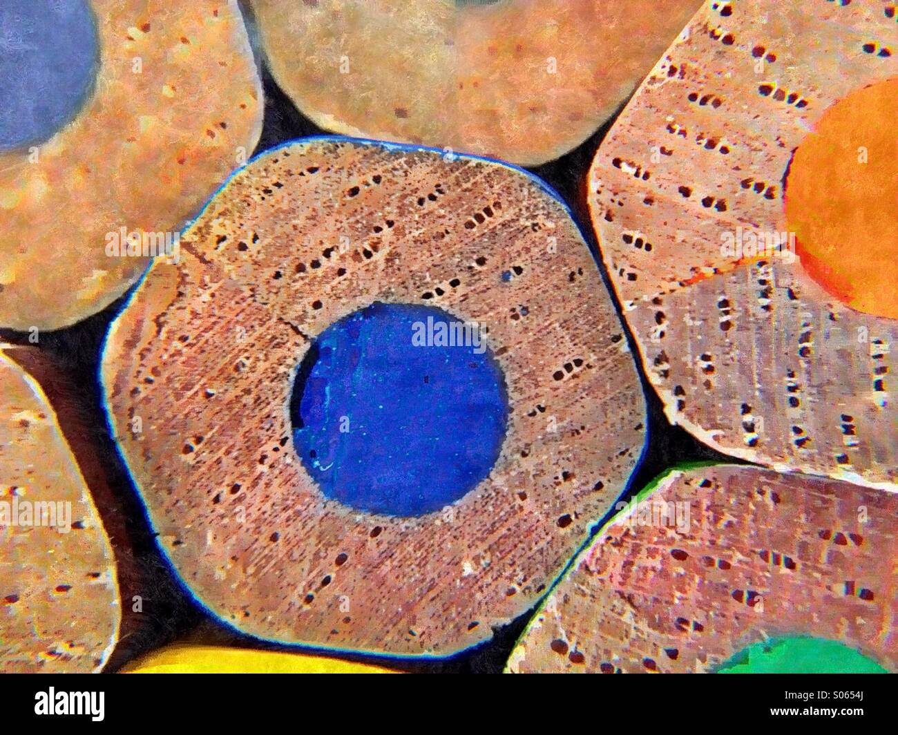 Crayons de couleur - Image de stock capturée avec un smartphone