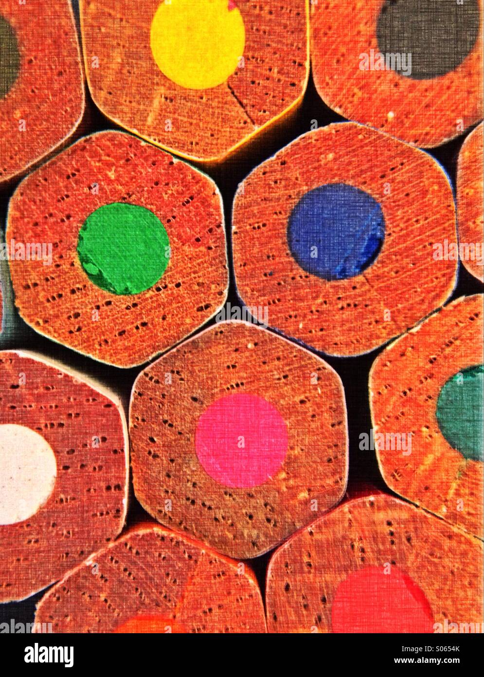 Crayons de couleur - Image de stock capturée avec un smartphone