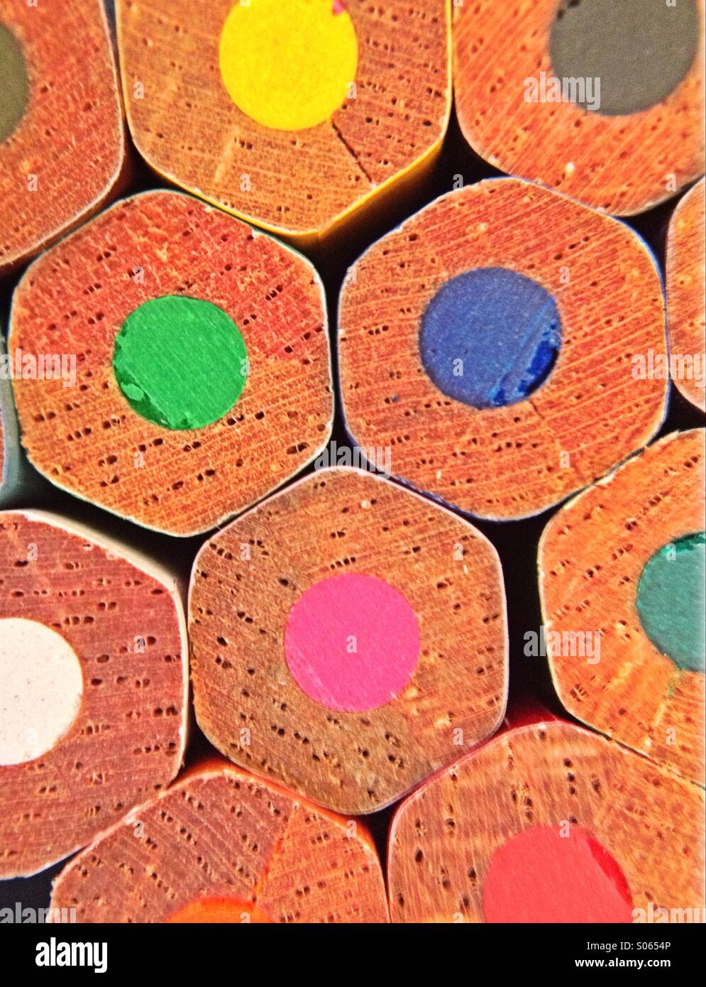 Crayons de couleur - Image de stock capturée avec un smartphone