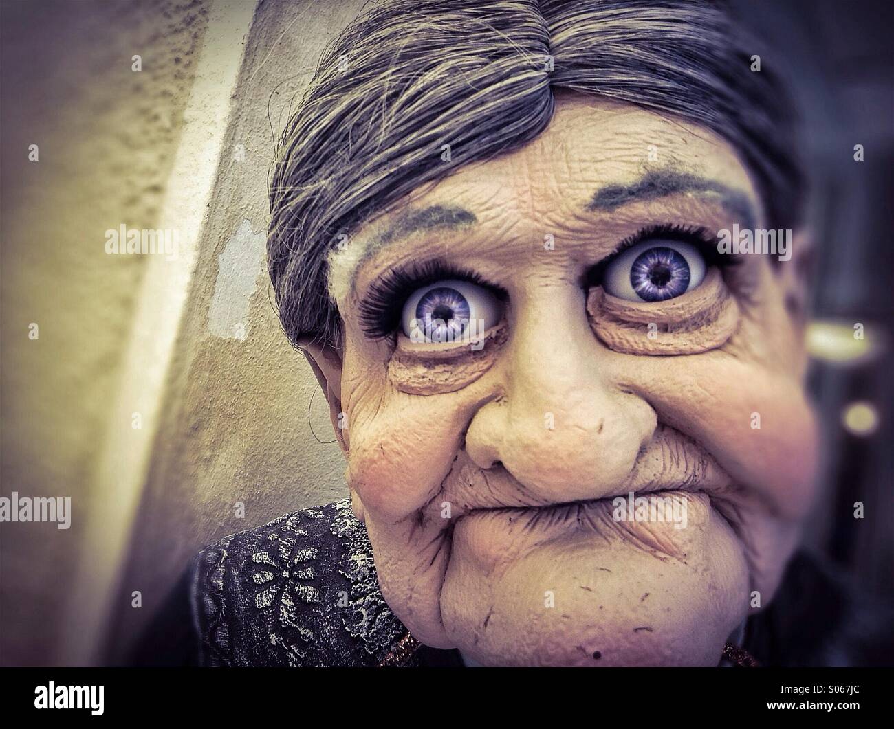 Old woman portrait Banque D'Images