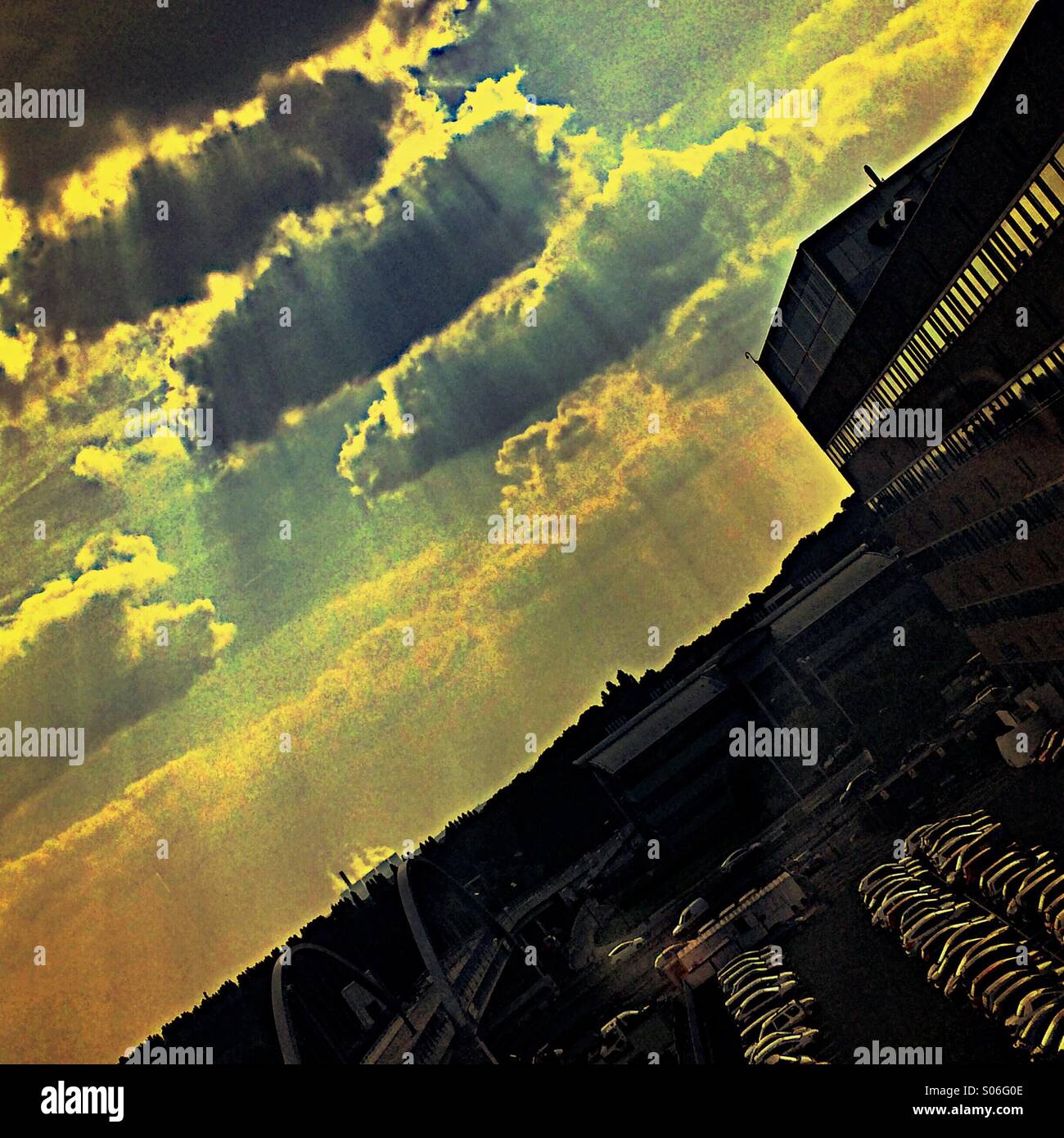 Rayons de soleil - Image de stock capturée avec un smartphone