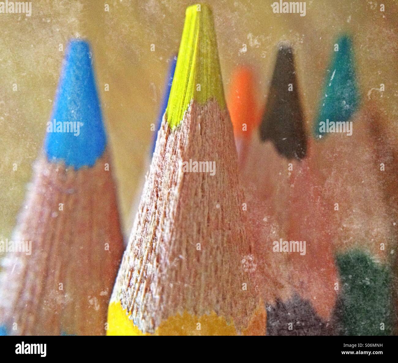 Crayons à colorier - Image de stock capturée avec un smartphone